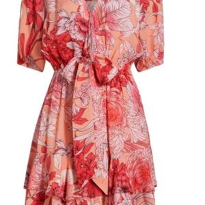 Kivari Freya tie front mini dress withiut tags worn once